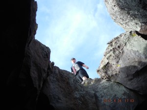 06-24 The view of Anthony after he climbed through the Window