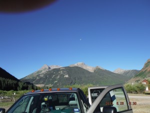 06-26 The view back toward the mountins, we are hiking into
