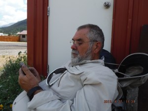 06-27 Hanging out with just the packs waiting for the train