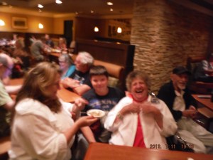 07-11 Of course Aunt Shirley had Anthony pose with another Birthday buddy at the restaurant