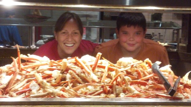 07-12 Of course how could we not get to a Buffet while in Las Vegas, well earned after all that work