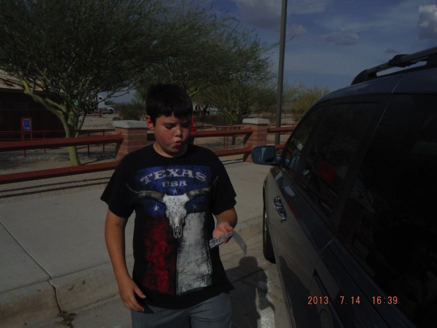 07-14 Back to Tucson out side of Phoenix it's only 110 degrees.