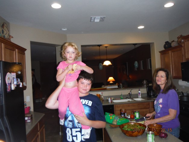 07-15 Anthony with Savannha and Helena