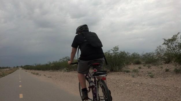 07-24 Fortunately the weather cooled with an approaching Moonsoon Thunderstorm for the rest of this bicycle trip. 