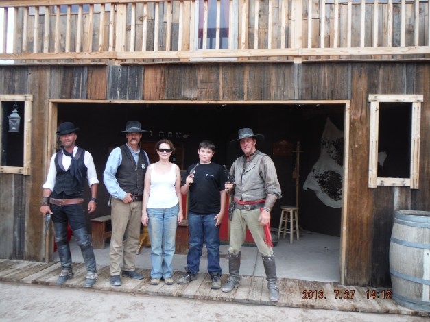 07-27 Little did the actors know that Helena and Anthony could probably give them a run for pistol shooting